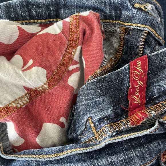 Lucky SZ 10/30 Flare Jeans Mid-Rise Zip-Fly Stretch Medium Wash Blue Womens - Picture 10 of 10